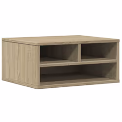 vidaXL Printer Stand Printer Table File Organiser Brown Oak Engineered Wood - Sonoma oak