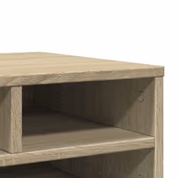 vidaXL Printer Stand Printer Table File Organiser Brown Oak Engineered Wood - Sonoma oak - Additional view 7