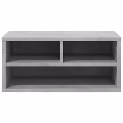 vidaXL Printer Stand Printer Table File Organiser Brown Oak Engineered Wood - Concrete grey - Additional view 4