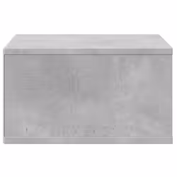 vidaXL Printer Stand Printer Table File Organiser Brown Oak Engineered Wood - Concrete grey - Additional view 5