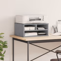 vidaXL Printer Stand Printer Table File Organiser Grey Sonoma Engineered Wood