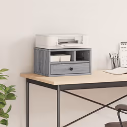 vidaXL Printer Stand Printer Table Office Desk File Organiser Engineered Wood - Grey sonoma - Additional view 2