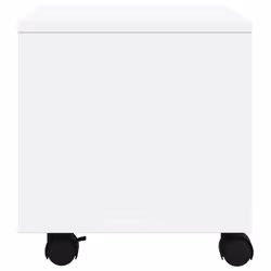 vidaXL Printer Stand with Wheels Printer Table Office Desk Organiser Black - White - Additional view 5