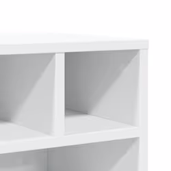 vidaXL Printer Stand with Wheels Printer Table Office Desk Organiser Black - White - Additional view 7