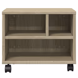 vidaXL Printer Stand with Wheels Printer Table Office Desk Organiser Black - Sonoma oak - Additional view 4