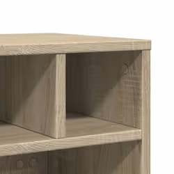 vidaXL Printer Stand with Wheels Printer Table Office Desk Organiser Black - Sonoma oak - Additional view 7