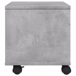 vidaXL Printer Stand with Wheels Printer Table Office Desk Organiser Black - Concrete grey - Additional view 5