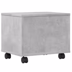 vidaXL Printer Stand with Wheels Printer Table Office Desk Organiser Black - Concrete grey - Additional view 6