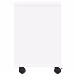vidaXL Printer Stand with Wheels Office Printer Table Desk Organiser White - white - Additional view 5