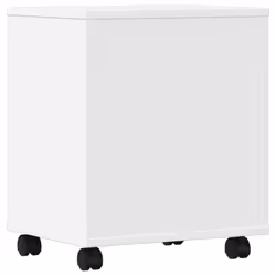 vidaXL Printer Stand with Wheels Office Printer Table Desk Organiser White - white - Additional view 6