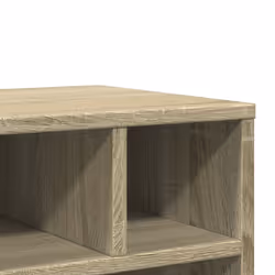 vidaXL Printer Stand with Wheels Printer Table File Desk Organiser Smoked Oak - sonoma oak - Additional view 7