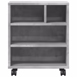 vidaXL Printer Stand with Wheels Printer Table File Desk Organiser Smoked Oak - concrete grey - Additional view 4