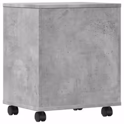 vidaXL Printer Stand with Wheels Printer Table File Desk Organiser Smoked Oak - concrete grey - Additional view 6