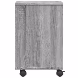 vidaXL Printer Stand with Wheels Printer Table File Desk Organiser Smoked Oak - grey sonoma - Additional view 5