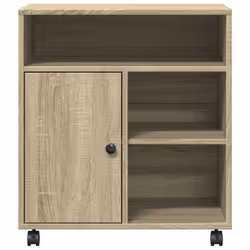 vidaXL Printer Stand with Wheels Printer Table File Desk Organiser Sonoma Oak - sonoma oak - Additional view 4