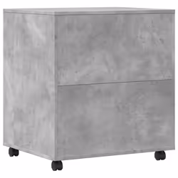 vidaXL Printer Stand with Wheels Printer Table File Desk Organiser Sonoma Oak - concrete grey - Additional view 6