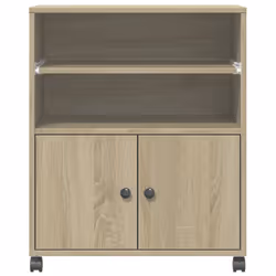 vidaXL Printer Stand with Wheels Printer Table Office File Desk Organiser - sonoma oak - Additional view 4