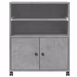 vidaXL Printer Stand with Wheels Printer Table Office File Desk Organiser - concrete grey - Additional view 4