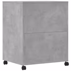 vidaXL Printer Stand with Wheels Printer Table Office File Desk Organiser - concrete grey - Additional view 6