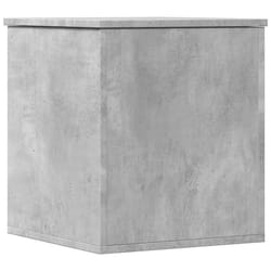 vidaXL Storage Box Blanket Box Storage Chest Box Concrete Grey Engineered Wood