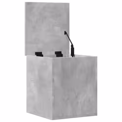 vidaXL Storage Box Blanket Box Storage Chest Box Concrete Grey Engineered Wood - Additional view 6