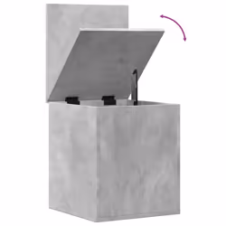 vidaXL Storage Box Blanket Box Storage Chest Box Concrete Grey Engineered Wood - Additional view 7