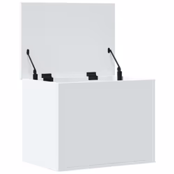 vidaXL Storage Box Blanket Box Storage Chest Toy Box White Engineered Wood - Additional view 6