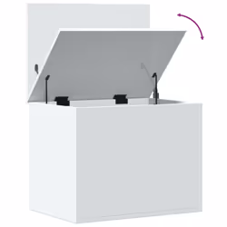 vidaXL Storage Box Blanket Box Storage Chest Toy Box White Engineered Wood - Additional view 7