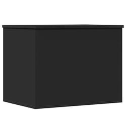 vidaXL Storage Box Blanket Box Storage Chest Toy Box Black Engineered Wood
