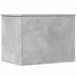 vidaXL Storage Box Blanket Box Storage Chest Box Concrete Grey Engineered Wood