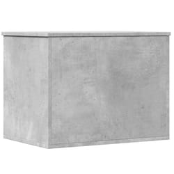 vidaXL Storage Box Blanket Box Storage Chest Box Concrete Grey Engineered Wood
