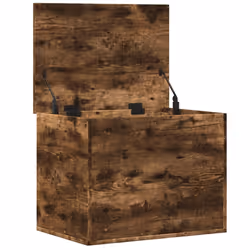 vidaXL Storage Box Blanket Box Storage Chest Box Smoked Oak Engineered Wood - Additional view 6