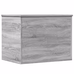 vidaXL Storage Box Blanket Box Storage Chest Box Grey Sonoma Engineered Wood - Additional view 5