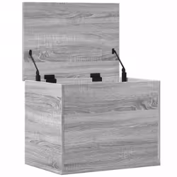 vidaXL Storage Box Blanket Box Storage Chest Box Grey Sonoma Engineered Wood - Additional view 6