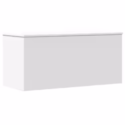 vidaXL Storage Box Blanket Box Storage Chest Toy Box White Engineered Wood