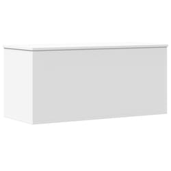 vidaXL Storage Box Blanket Box Storage Chest Toy Box White Engineered Wood