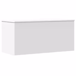 vidaXL Storage Box Blanket Box Storage Chest Toy Box White Engineered Wood - Additional view 5