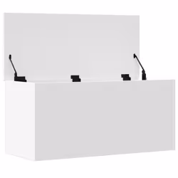vidaXL Storage Box Blanket Box Storage Chest Toy Box White Engineered Wood - Additional view 6