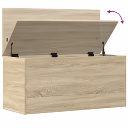 vidaXL Storage Box Blanket Box Storage Chest Box Sonoma Oak Engineered Wood - Additional view 7