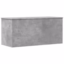 vidaXL Storage Box Blanket Box Storage Chest Box Concrete Grey Engineered Wood