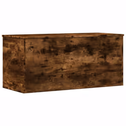 vidaXL Storage Box Blanket Box Storage Chest Box Smoked Oak Engineered Wood - Additional view 5