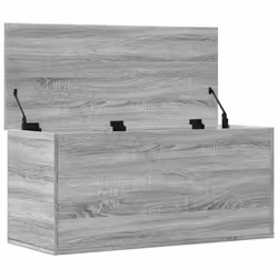 vidaXL Storage Box Blanket Box Storage Chest Box Grey Sonoma Engineered Wood - Additional view 6