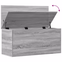 vidaXL Storage Box Blanket Box Storage Chest Box Grey Sonoma Engineered Wood - Additional view 7