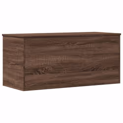 vidaXL Storage Box Blanket Box Storage Chest Box Brown Oak Engineered Wood