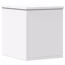 vidaXL Storage Box Toy Box Blanket Box Storage Chest White Engineered Wood
