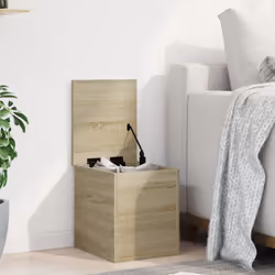 vidaXL Storage Box Blanket Box Toy Storage Chest Sonoma Oak Engineered Wood