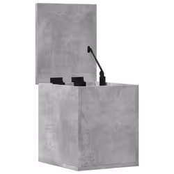 vidaXL Storage Box Blanket Box Storage Chest Concrete Grey Engineered Wood - Additional view 6