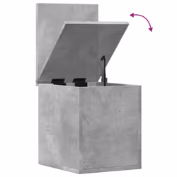 vidaXL Storage Box Blanket Box Storage Chest Concrete Grey Engineered Wood - Additional view 7