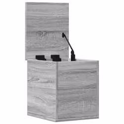 vidaXL Storage Box Blanket Box Toy Storage Chest Grey Sonoma Engineered Wood - Additional view 6