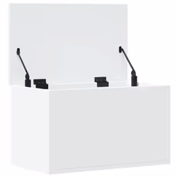 vidaXL Storage Box Toy Box Blanket Box Storage Chest White Engineered Wood - Additional view 6